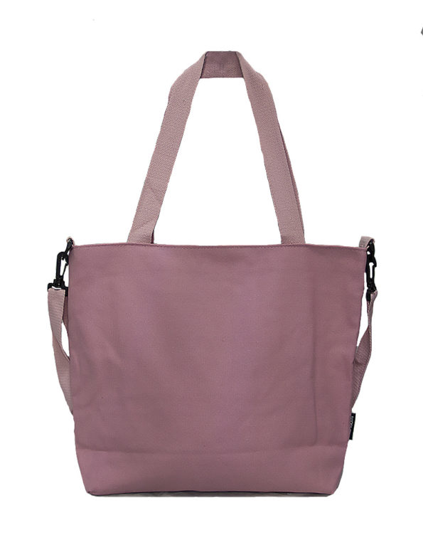 Шопер, сумка женская текстильная 5105 цвет- пудровый