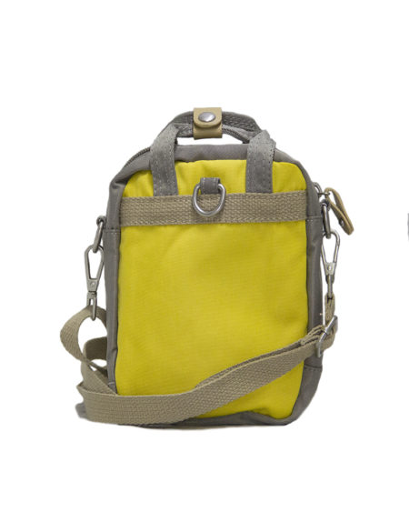 Сумка-рюкзак, 1966, мини. серо-желтый