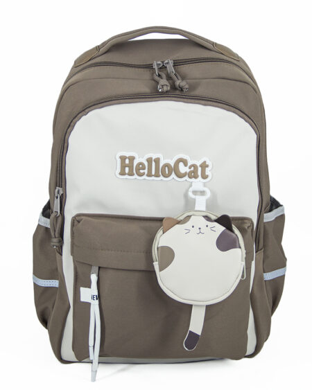 Рюкзак HelloCat 258 коричневый
