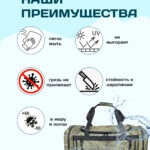Сумка-рюкзак камуфляжная 165-8 пиксель, вещевой баул 90 литров